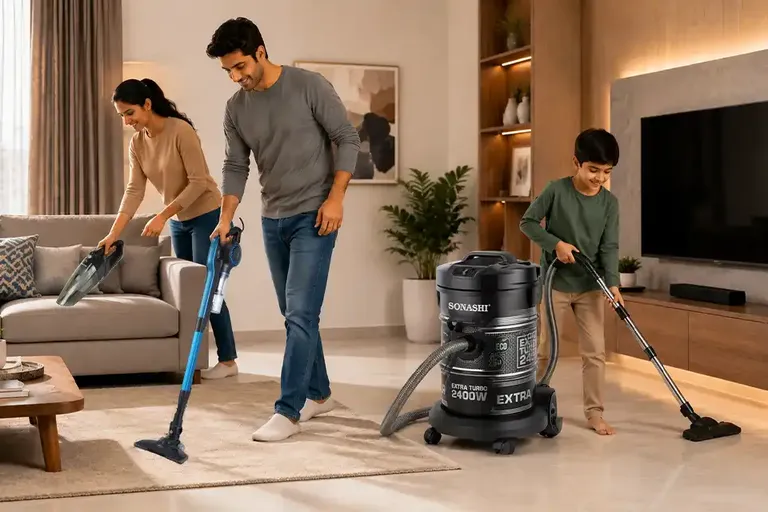 Best vacuum cleaner for UAE homes shown on a clean living room floor