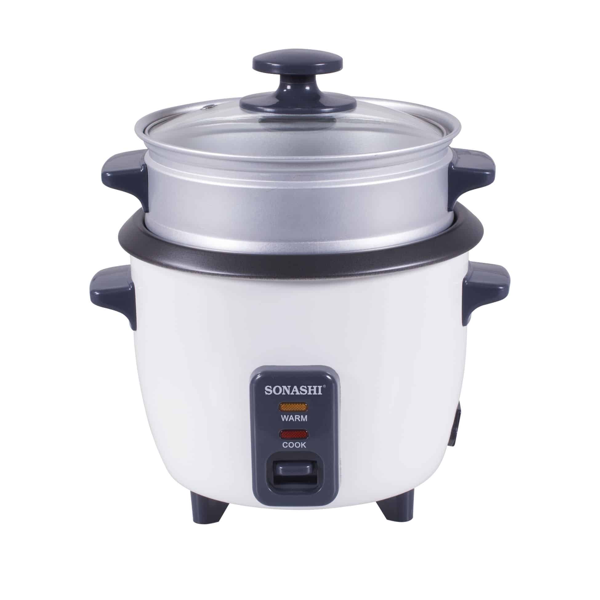 Sonashi Rice Cooker With Steamer 1.8 L 700 W SRC-318B Black/White